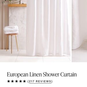 Quince Linen Shower Curtain -New